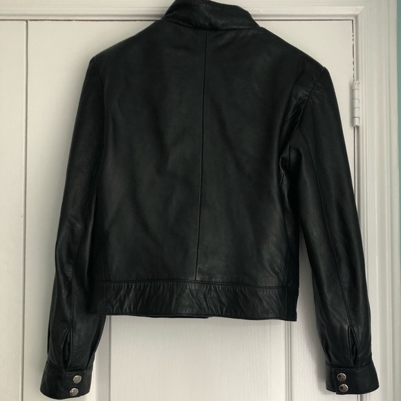 Black leather jacket - Picture 2 of 3